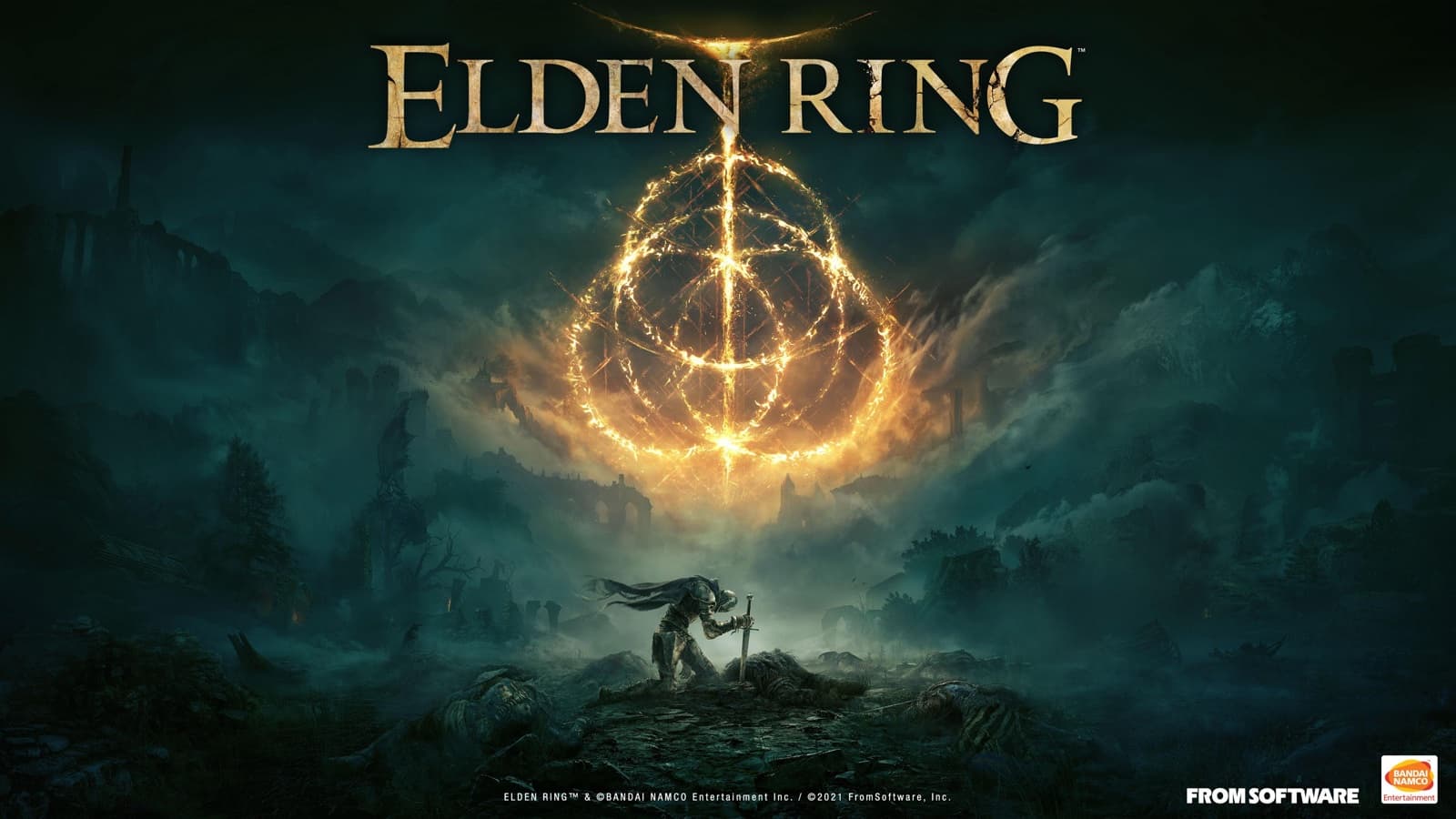 Elden Ring artwork showing a warrior beneath the glowing Elden Ring