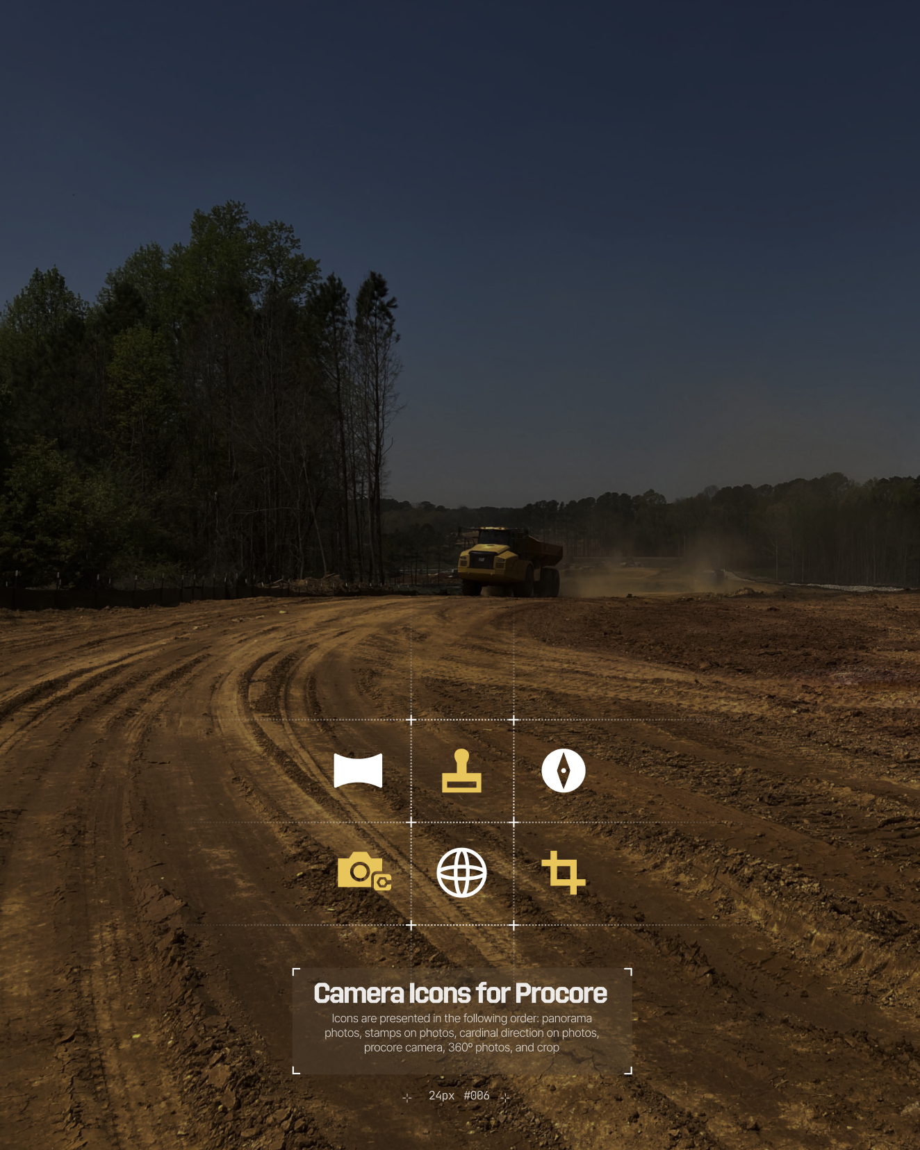 Icons designed for Procore's camera tool