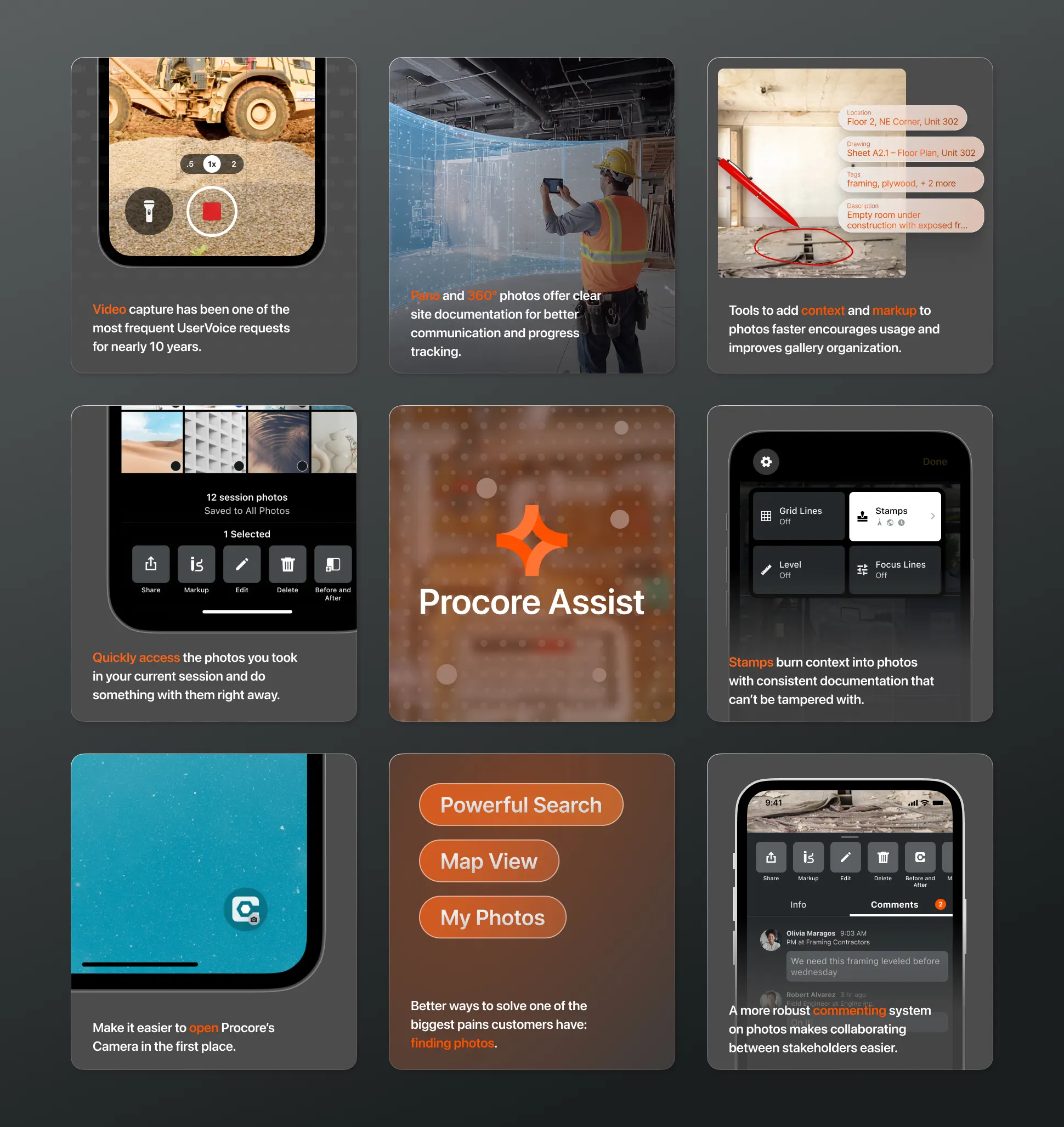 New features for Procore's media suite