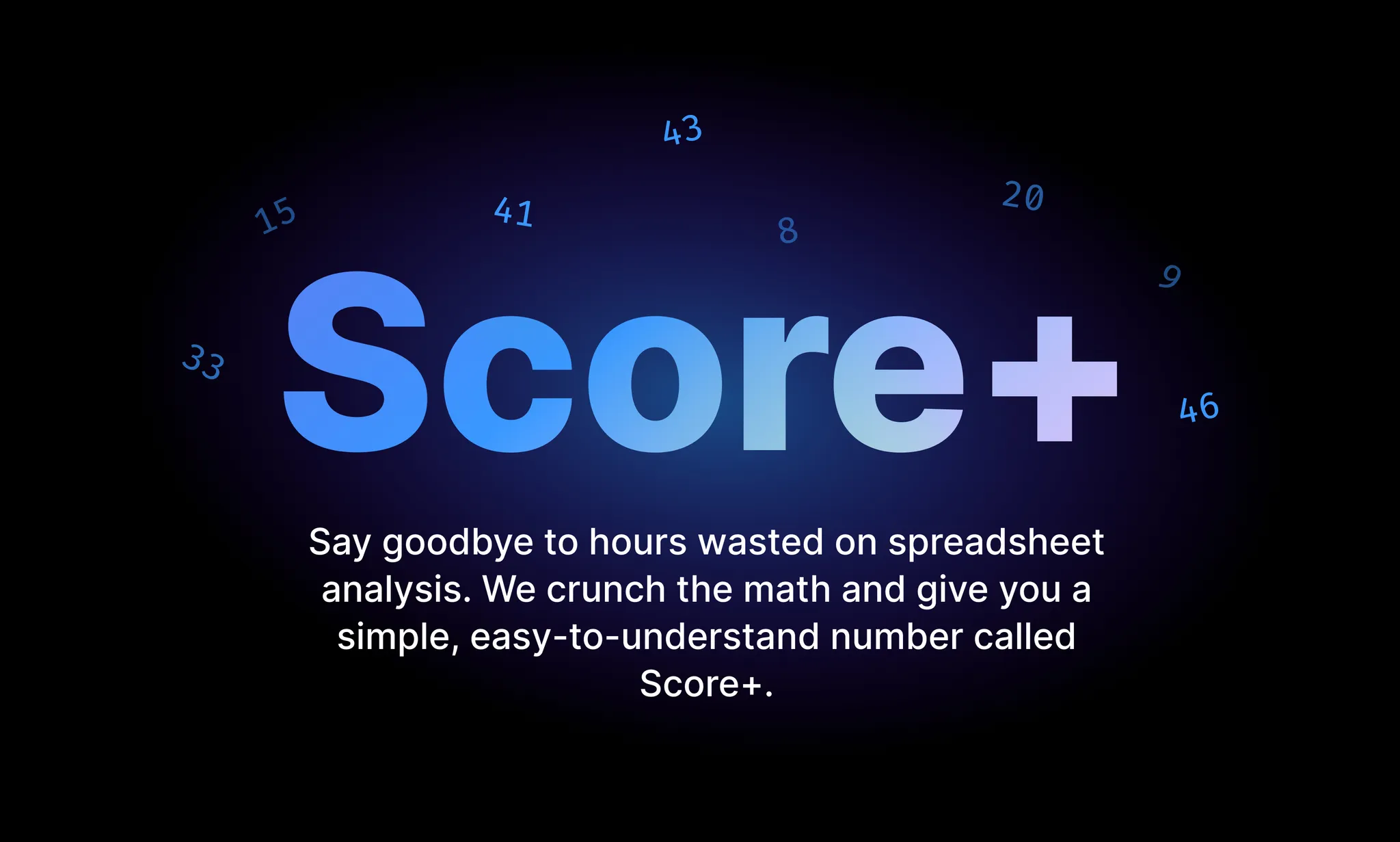 Score+ launch graphic explaining the player performance predictor